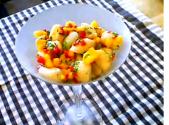 Asian Style Bay Scallop And Mango Ceviche